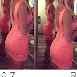 Pink Bebe mini dress